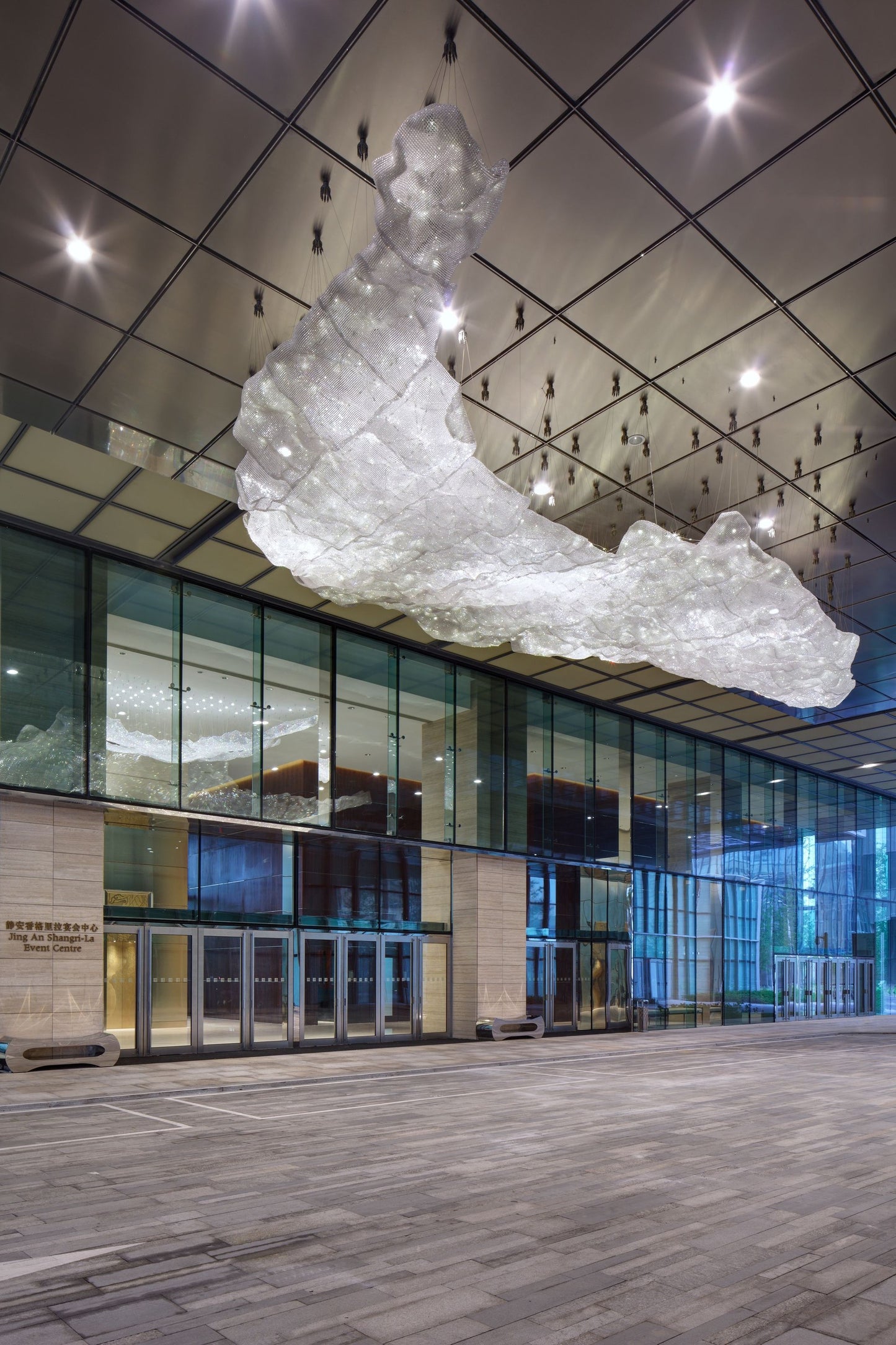 Creative hotel shopping mall large crystal lamp custom manufacturer