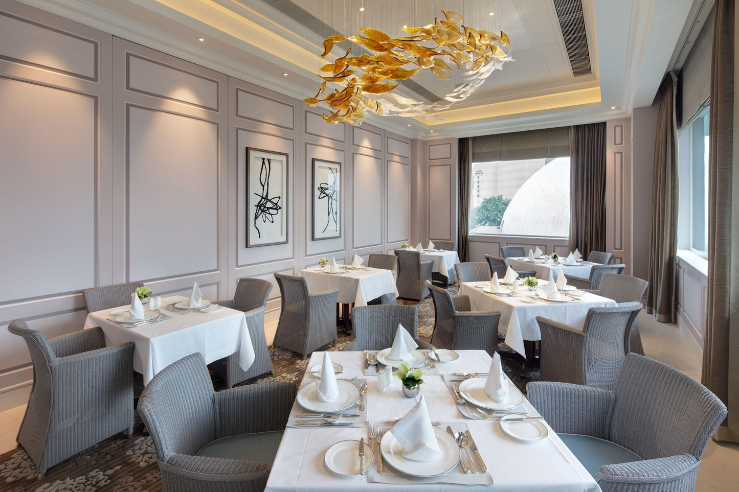 Fabricante de candelabros de cristal de arte creativo de gran tamaño para restaurante y bar de hotel Villa