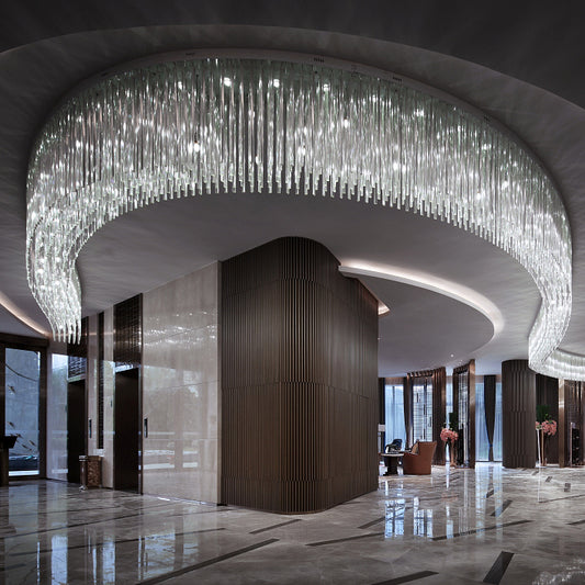 Creative crystal chandelier, support customization of different sizes, free design modeling