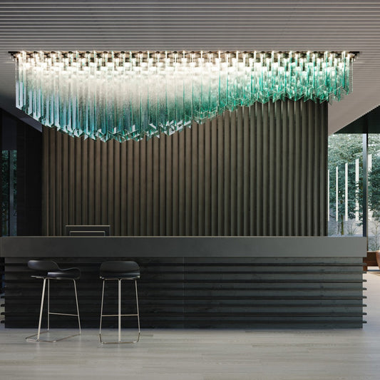 Art villa lobby hotel lobby creative modern crystal lamp customization