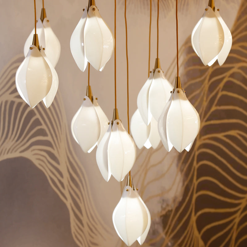 Gardenia ceramic chandelier