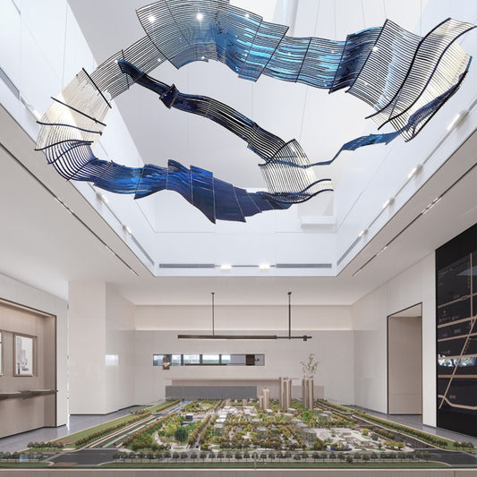 Creative crystal chandelier, support customization of different sizes, free design modeling