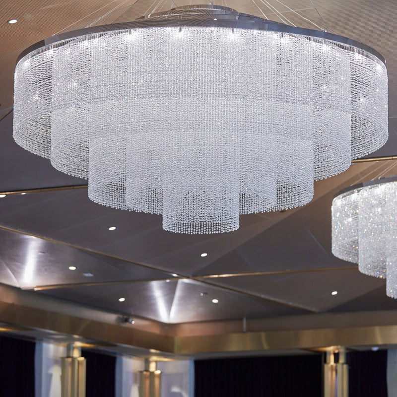 Hotel creative crystal chandelier, support customization of different sizes, free design style