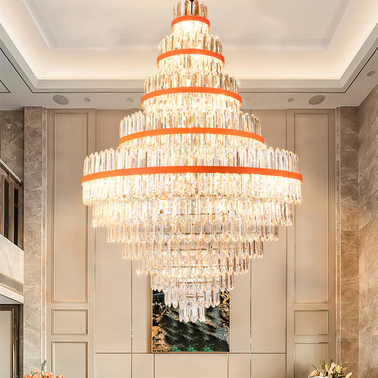 Villa large crystal chandelier