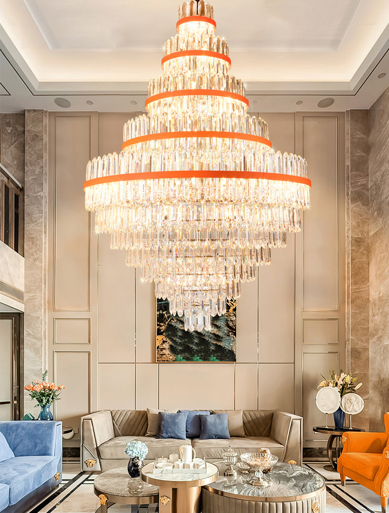 Villa large crystal chandelier