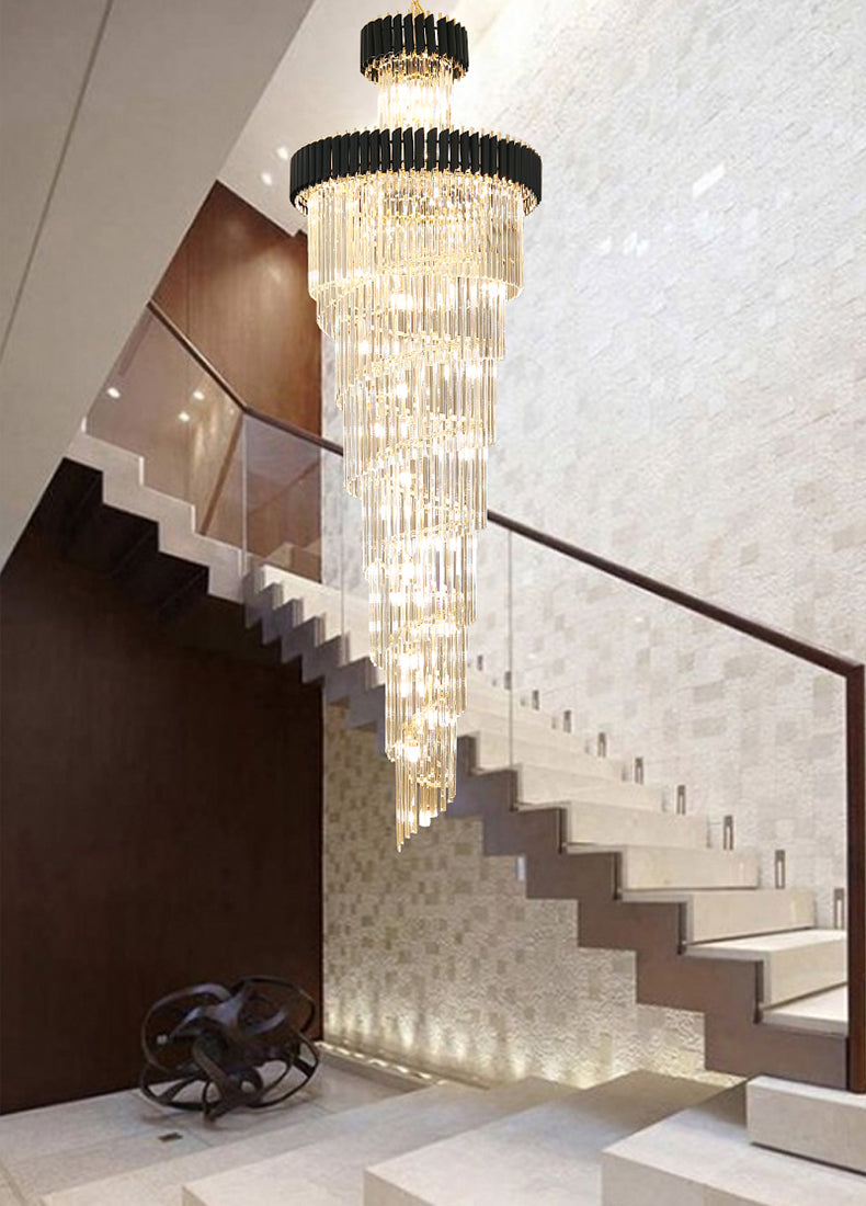 Art Villa Hotel Crystal Stair Chandelier