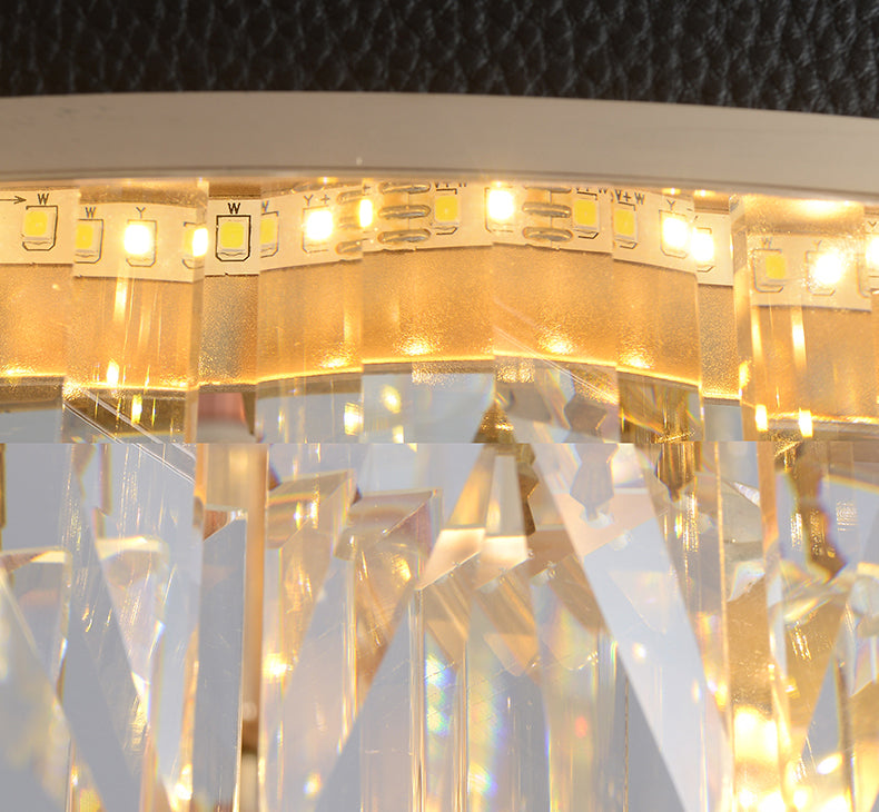 Crystal staircase chandelier