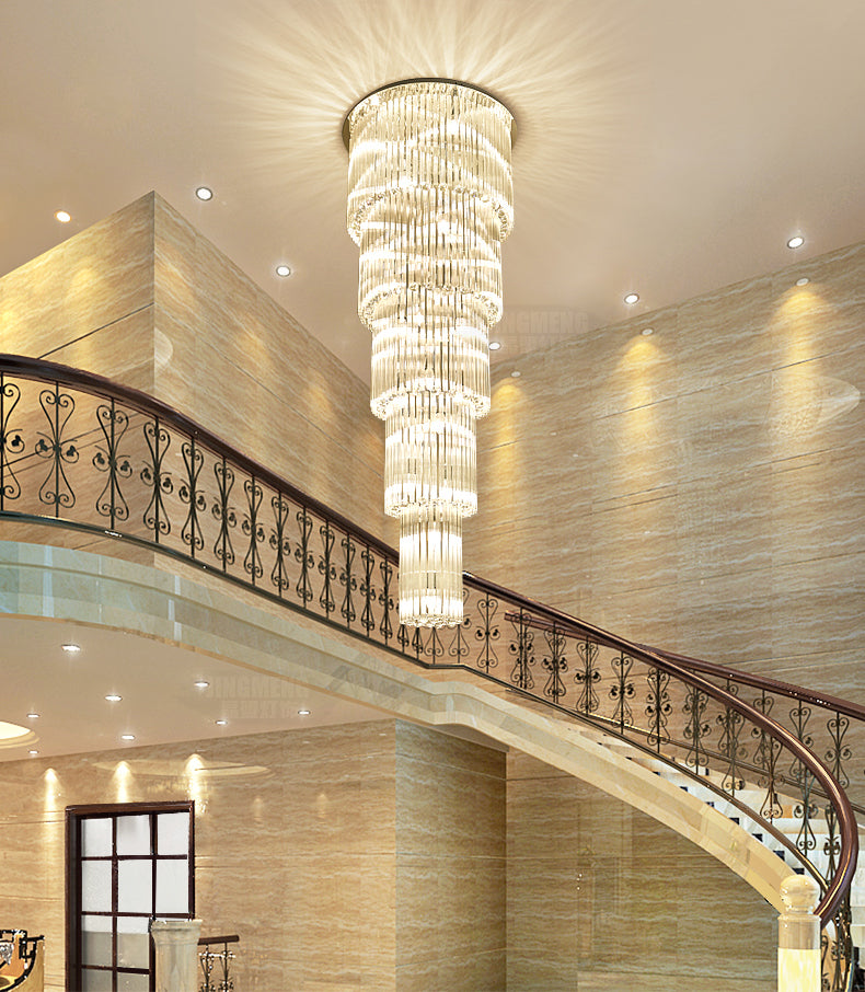 Art Villa Hotel Crystal Stair Chandelier