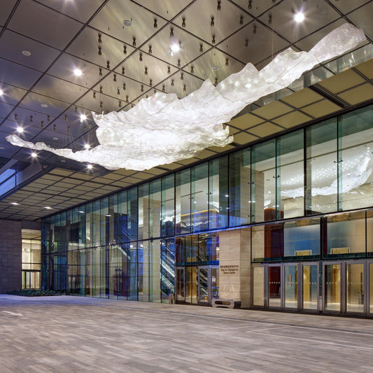 Creative hotel shopping mall large crystal lamp custom manufacturer