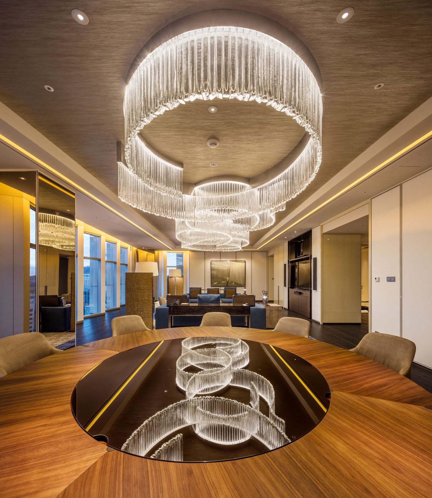 Hotel crystal ceiling lamp