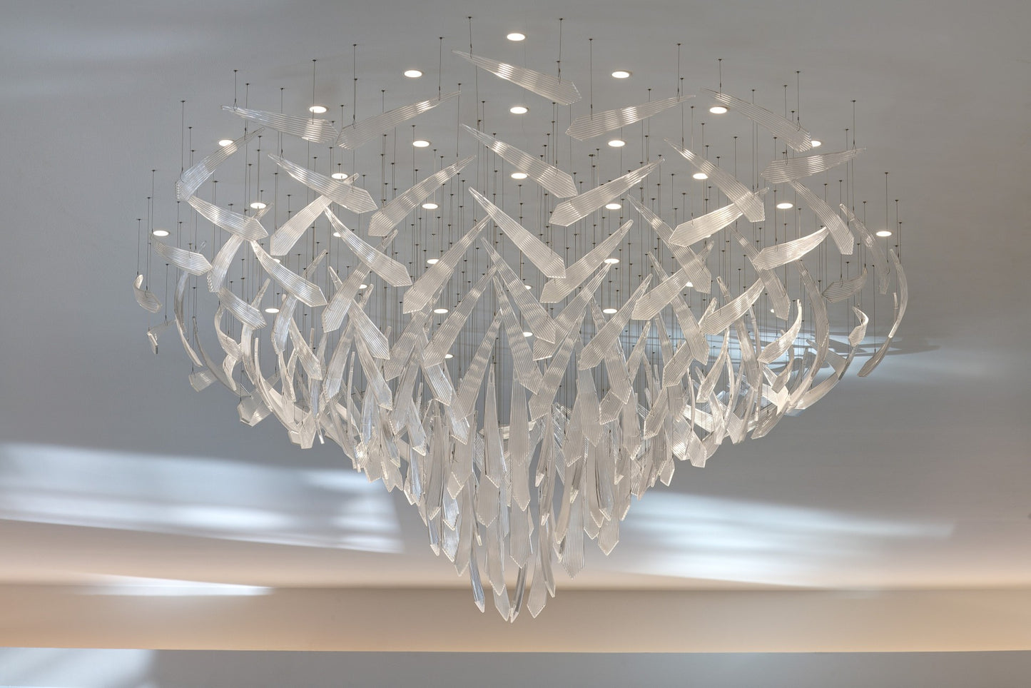 Hotel crystal chandelier