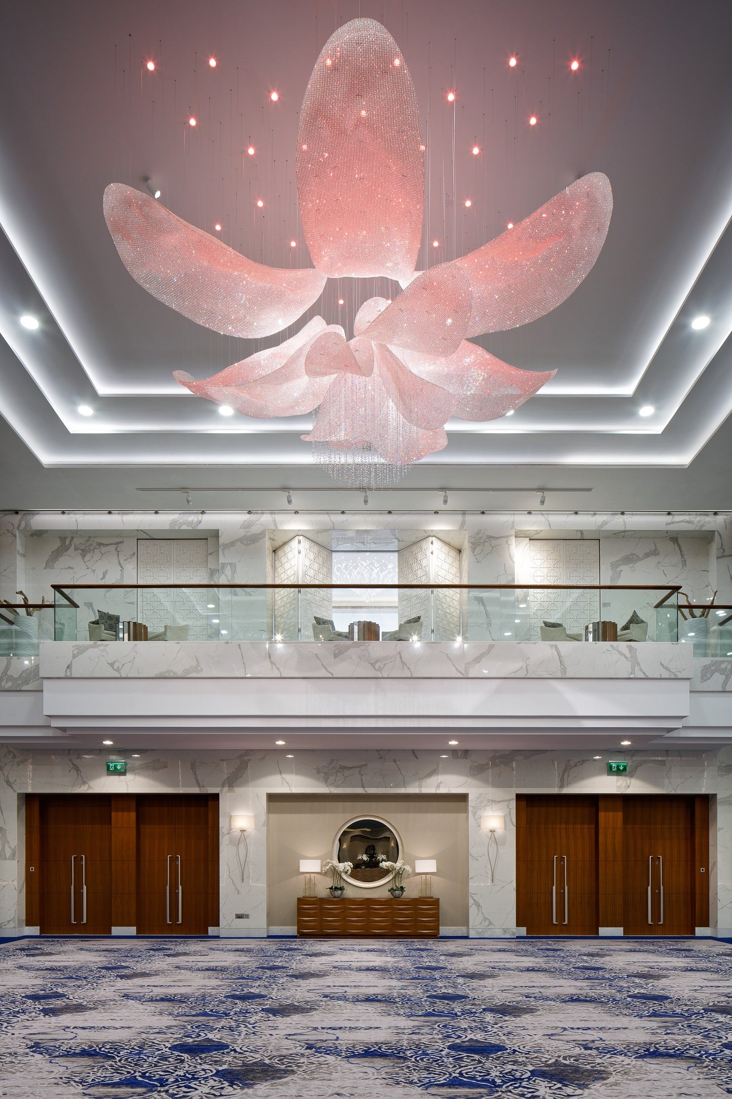 Crystal flower chandelier