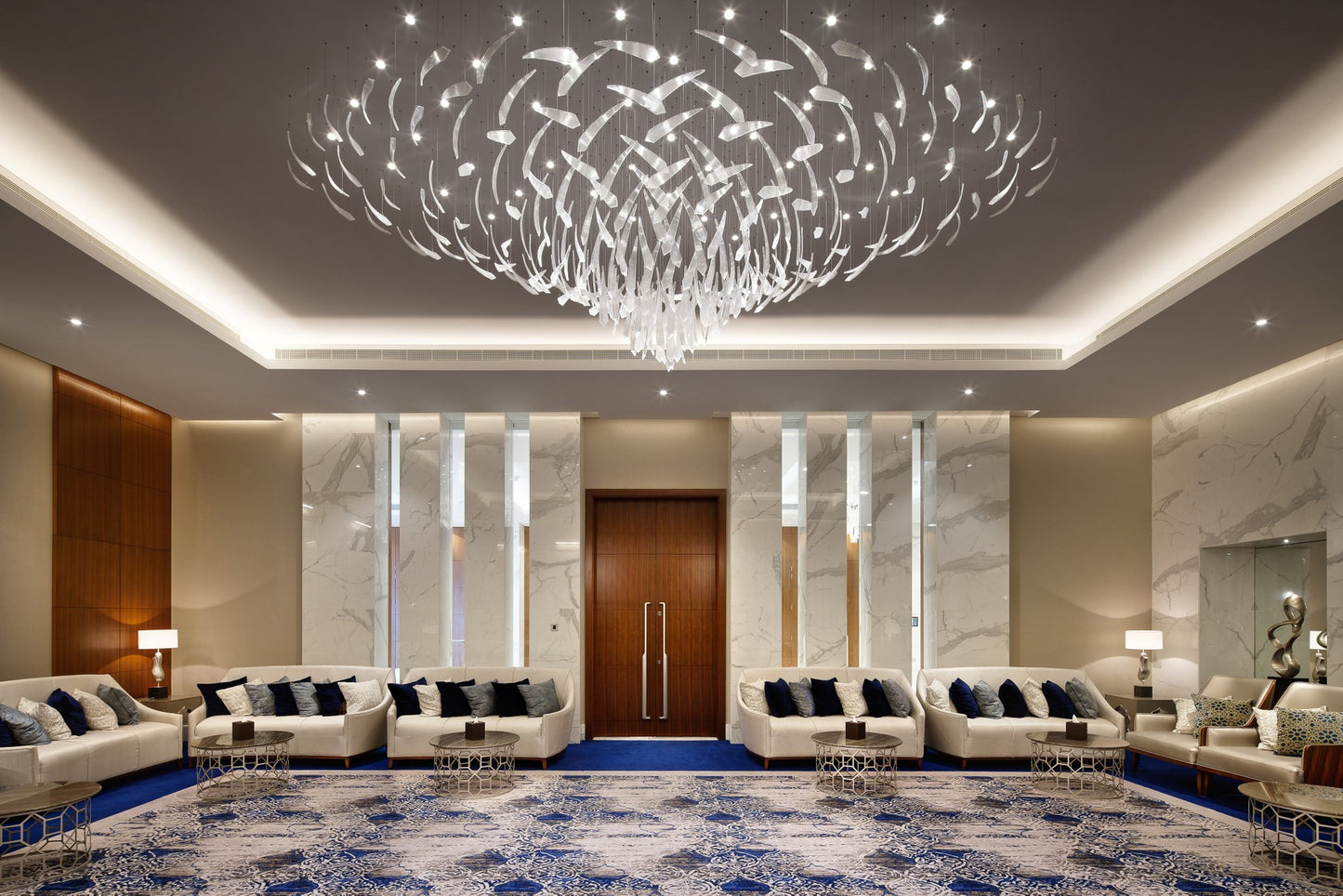 Hotel crystal chandelier