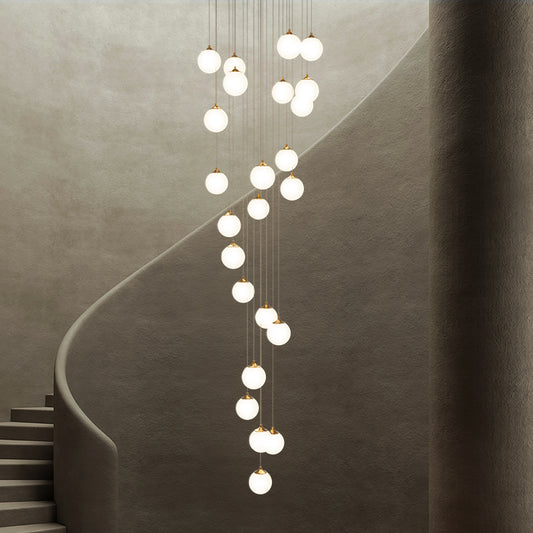 Creative staircase chandelier