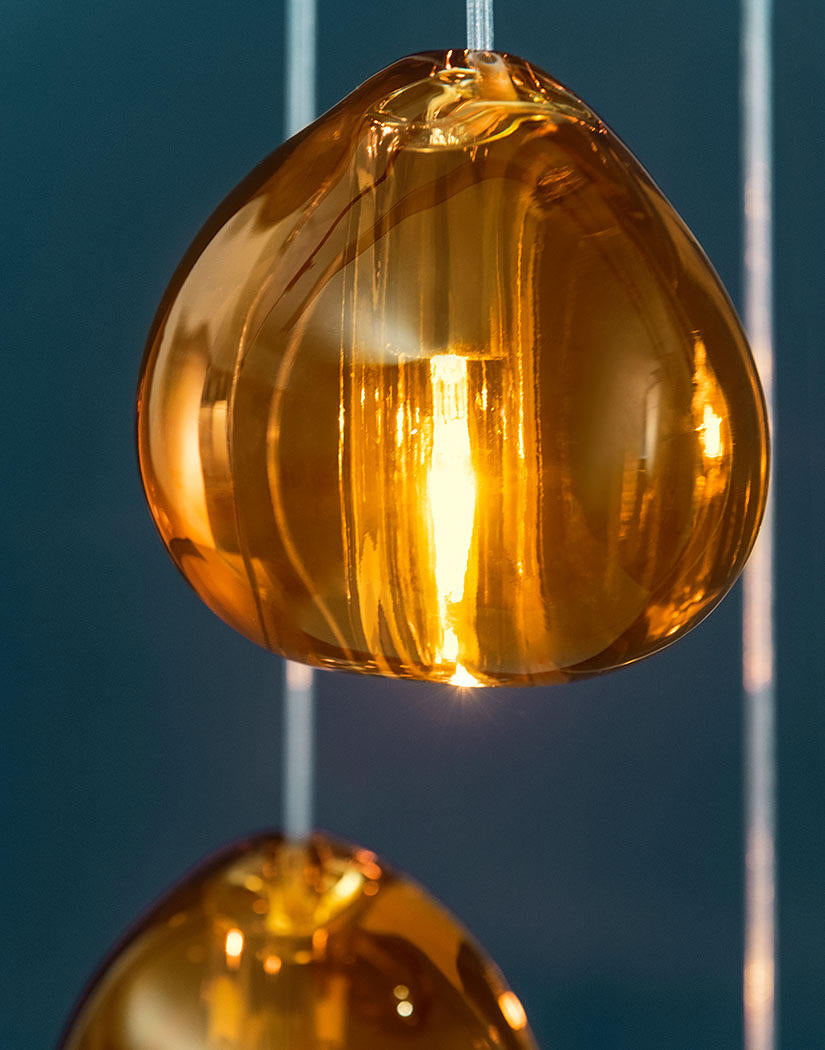 Crystal combination staircase chandelier